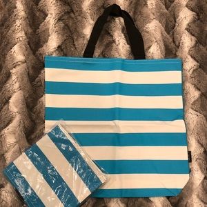 NWT: St. Tropez - Striped Tote - Blue/White